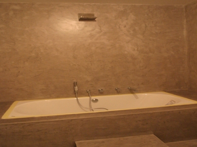 Bagno in resina nuvolata